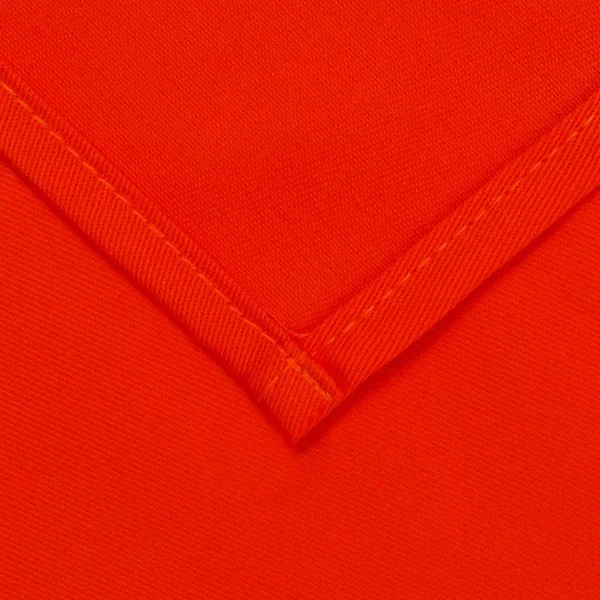 Intedge 81x22 x 81x22 Square Orange Hemmed Polyspun Cloth Table Cover