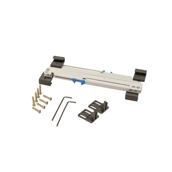 TRUporte Easy Clip Soft Close Kit for Barn Door for Door Weight 44-88 lbs. - Black Matte Clips/Grey Soft Close Body