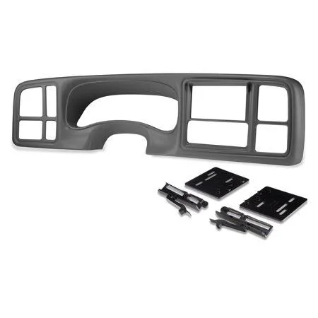 Scosche GM5602DDGRB Double DIN Dash Kit for 1999-2002 Chevy & GMC Trucks (Gray)