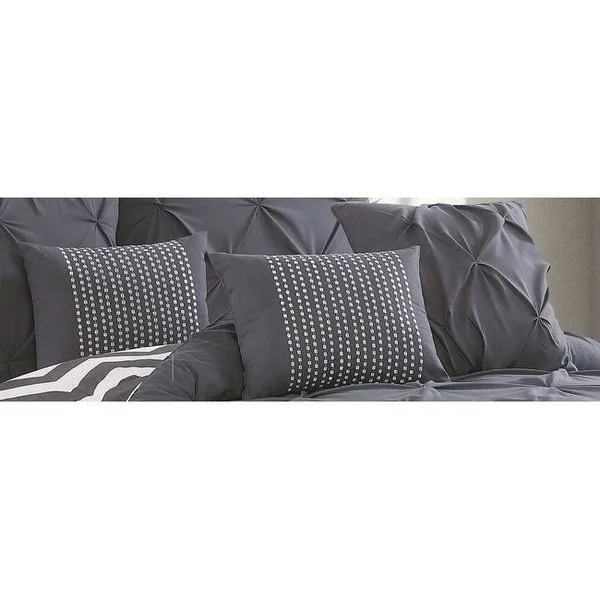 Avondale Manor Ella Pinch Pleat Comforter Set - Blue, Twin