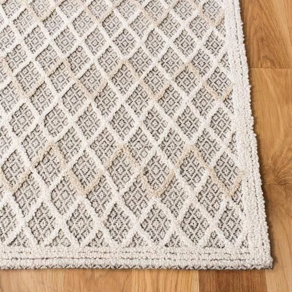 Trace Collection TRC209A Rug Ivory - Black, Rectangle 9' x 12'