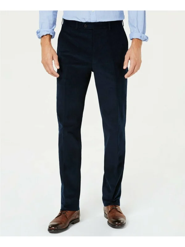 Ralph Lauren Mens Navy Stretch - Classic Fit Pants 30w/ 30L