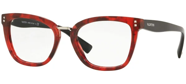 Valentino VA3026 Pillow Eyeglasses, 50-19-140, 5020-HAVANA Red