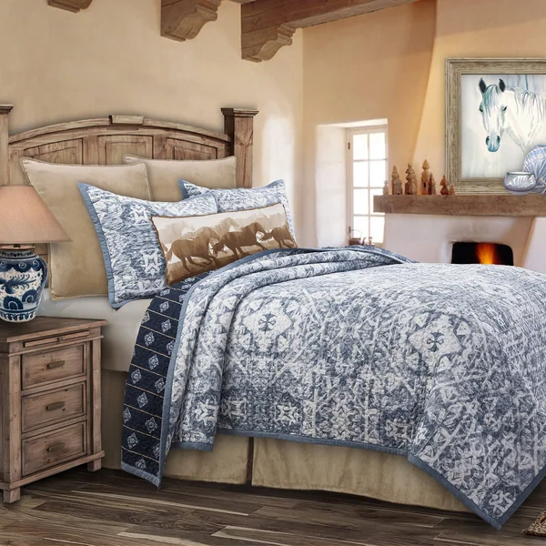 HiEnd Accents Reversible Skyler Quilt Set Full/Queen