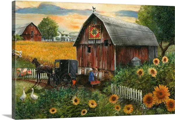 Country Paradise II, Canvas Wall Art, 60x40, Great Big Canvas