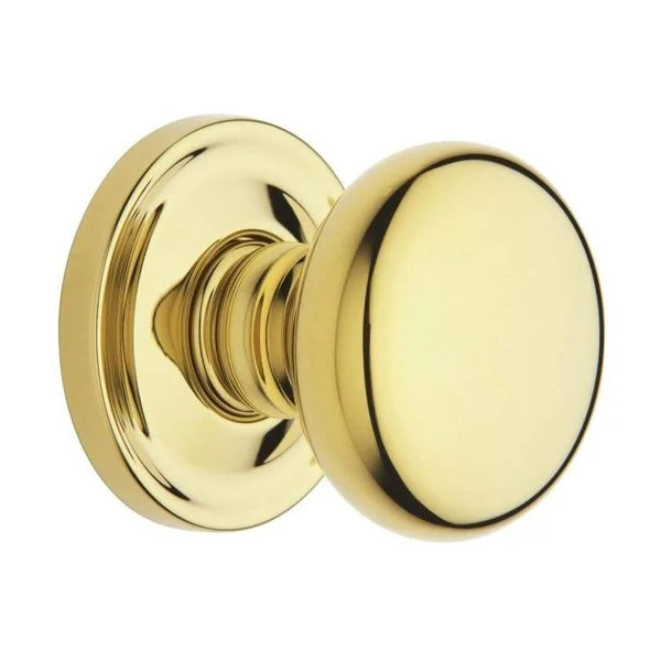 Baldwin 5015003IDM Classic Half Dummy Door Knob - Polished Brass