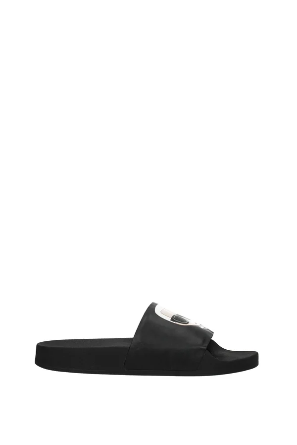 Karl Lagerfeld Kondo Karl Ikonik Slide Sandals - Black - Flip-Flops