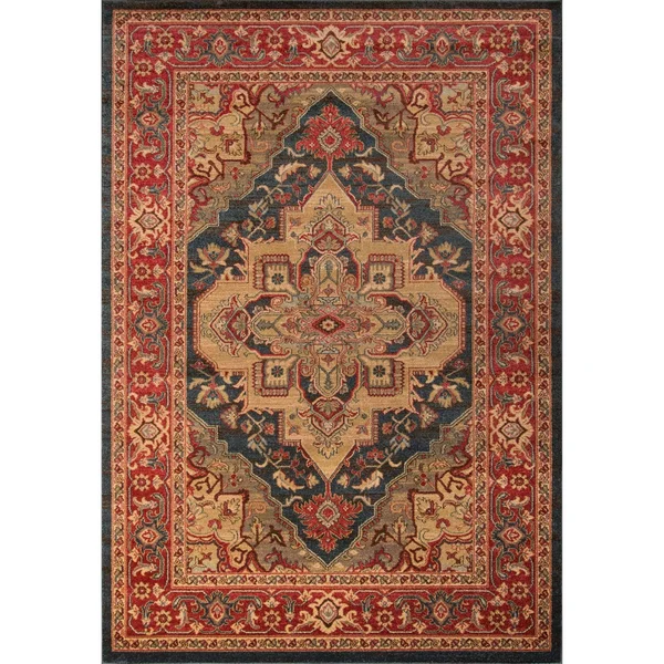 Momeni Ghazni GZ-05 Navy Rug - 2 ft 3 in x 7 ft 6 in Runner