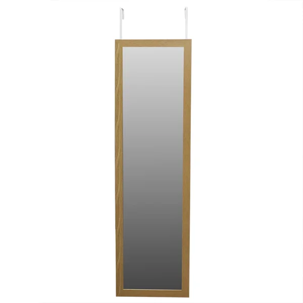 Home Basics Over The Door Mirror, Natural