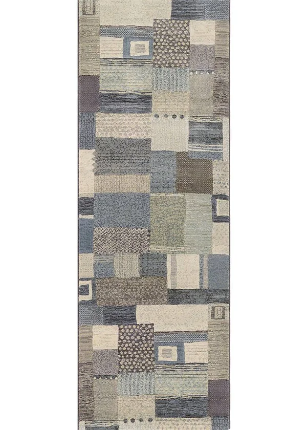 Couristan Easton Maribel Antique Cream/Grey Area Rug - 9&2x22 x 12&5x22