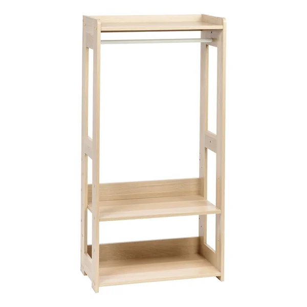 Iris Compact Wood Garment Rack, Natural