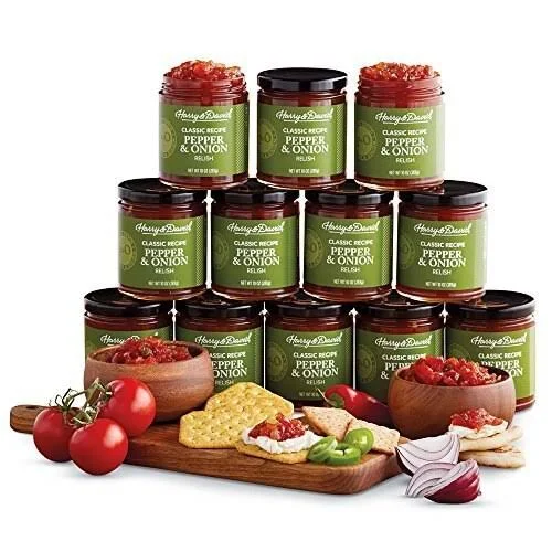 Harry & David Classic Recipe Pepper & Onion Relish, 10 Ounces (12-Pack)