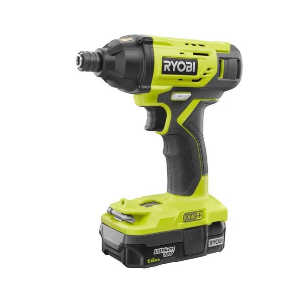 Ryobi P235AK 18-Volt One+ Lithium-Ion Cordless 1/4 in. Impact Driver Kit with (2) 1.5 Ah Batteries - Charger, and Bag