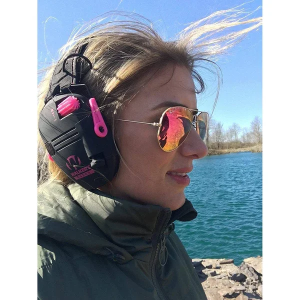Razor Slim, Women's Shooting Earmuffs, Gun Goddess USA Flag
