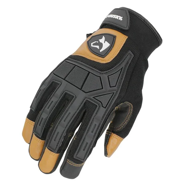 Plus Husky Medium Extreme-Duty Leather Glove (5-Pack) - Adult Unisex, Brown and Black