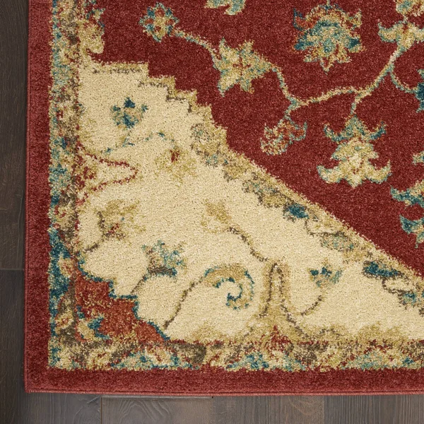 Nourison Traditional Vintage TRV01 Red Area Rug, 8&x 11&