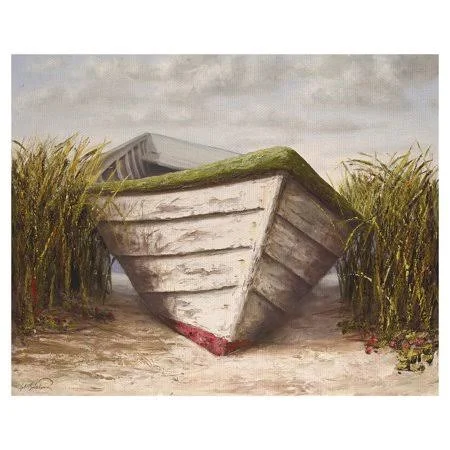 Masterpiece Art Gallery Gloucester Skiff Coastal by Karl Soderlund Canvas Art Print 22 inch x 28 inch - Gray