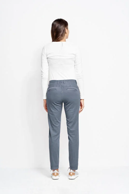 Everyday Girlfriend Ankle Chinos Pants for Women - Storm, Size 16, Orvis