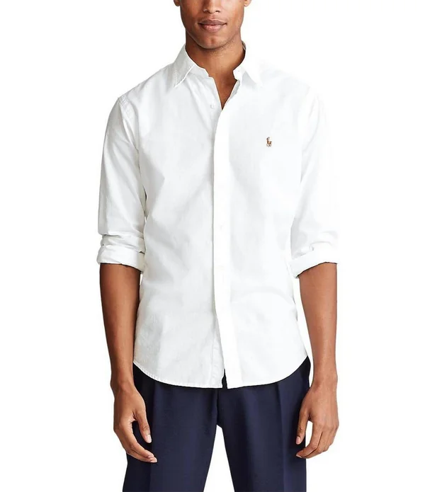 Polo Ralph Lauren Men's Classic Fit Chambray Shirt - White - M