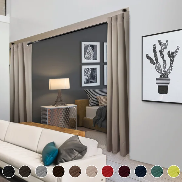 Rod Desyne Curtain Panel Black
