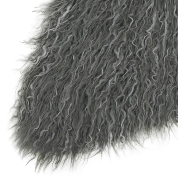 Alexander Home Rustic Faux Fur Shaped Curly Hair Shag Area Rug, Size: 3& x 5&, Beige