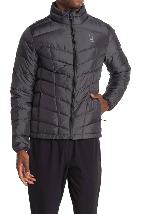 Spyder Men's Pelmo Down Jacket, Polar (F20) Large