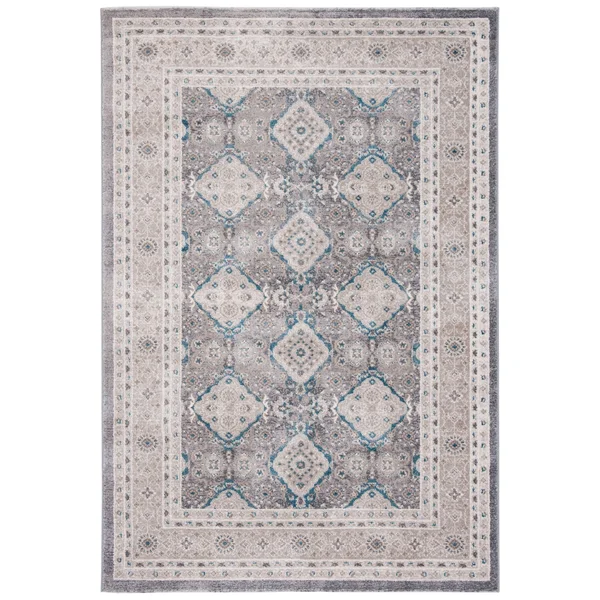 Safavieh Sofia SOF366B 2&2x22 x 12&0x22 Runner Light Grey - Beige Area Rug