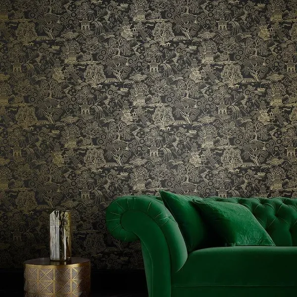 Graham & Brown Basuto Teal Wallpaper