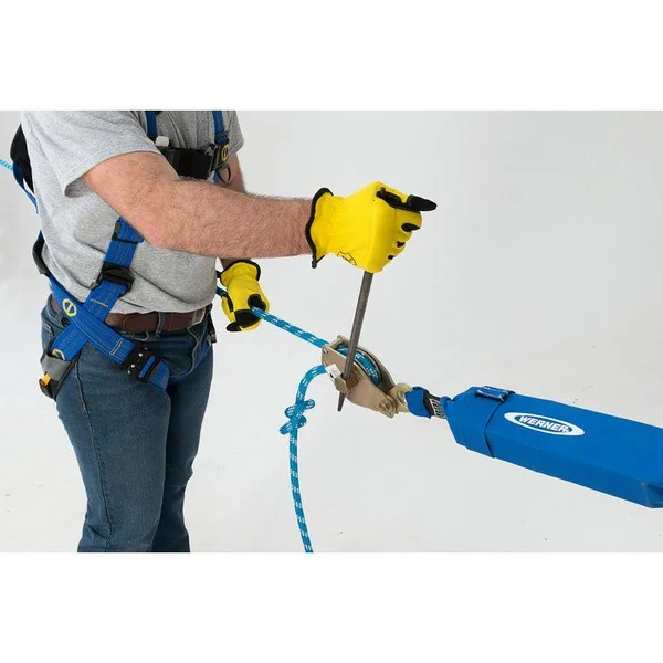 Werner L102030 30ft 2-Man Rope Horizontal Lifeline System - Cross-Arm Strap, Ratchet Tensioner