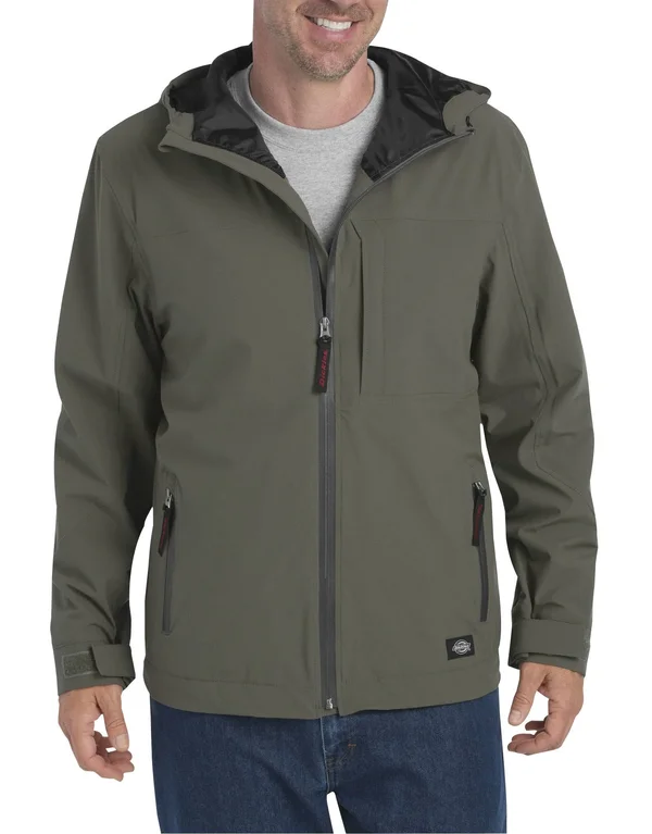Dickies Men's Performance Waterproof Breathable Jacket with Hood
