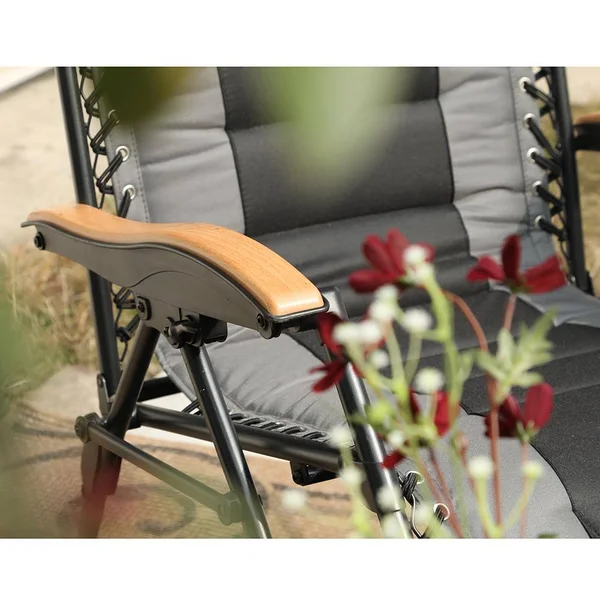 Phi Villa Oversized Padded Zero Gravity Chair with Cup Holder