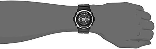 Casio Men's G-Shock G300-3AV Black Resin Sport Watch