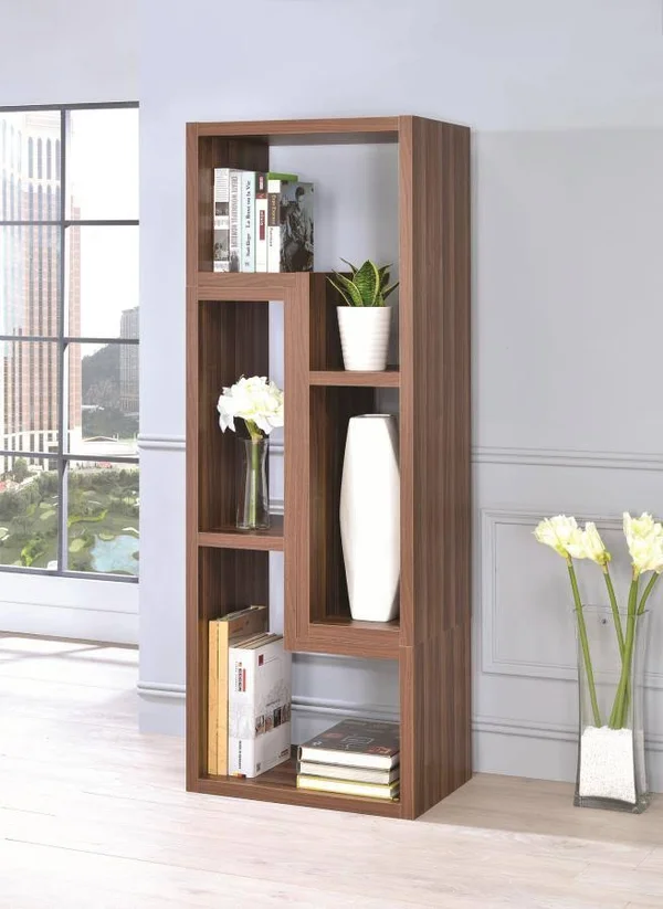 Coaster Bookcase - Walnut 802329