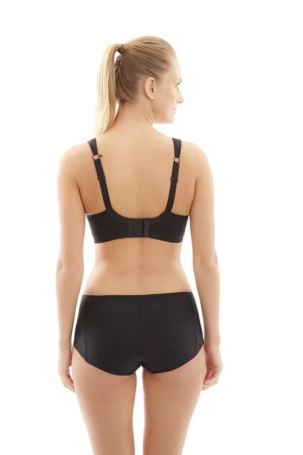Panache Underwire Sports Bra (5021), 32J, Black