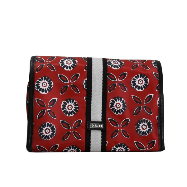 Hadaki Vegan Leather Toiletry Pod Roll Up Shadow Flowers