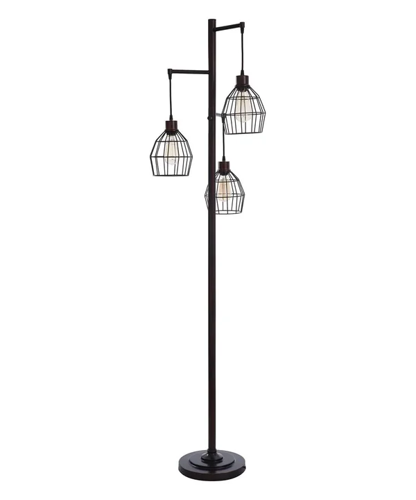 StyleCraft Steel Floor Lamp - Black