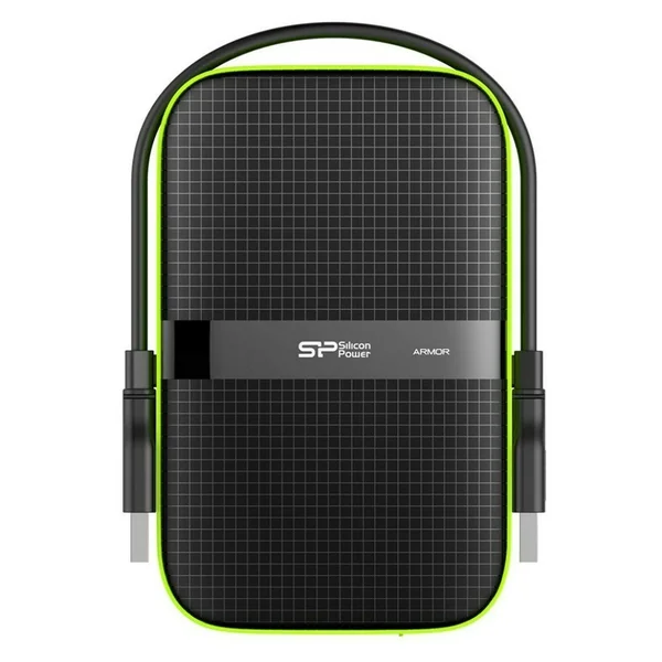 Silicon Power 1TB Black Rugged Portable External Hard Drive Armor A60 - Shockproof USB 3.0 for PC, Mac, Xbox and PS4
