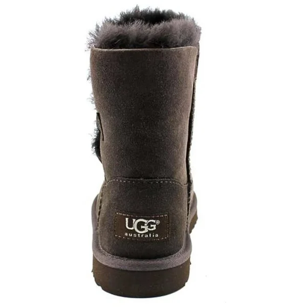 UGG Bailey Button Kids Boots- Chocolate 13