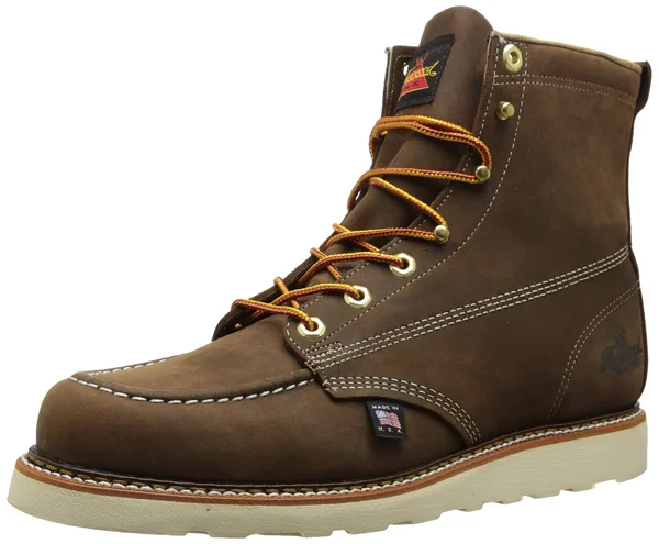 Men's Thorogood 814-4203 American Heritage 6x22 Moc Toe Wedge Boots - Brown 10, M