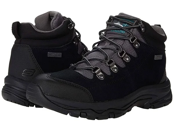 Skechers Relaxed Fit: Trego - El Capitan Boots - Black/Gray, 7.0