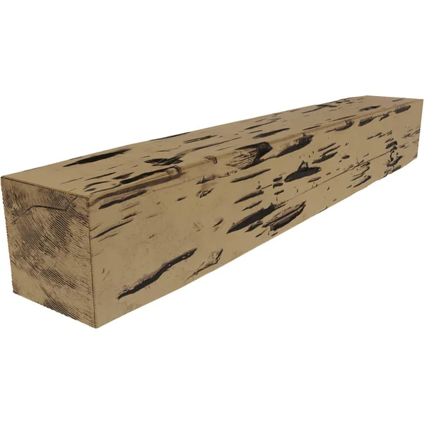 Ekena Millwork MANUPC08X10X72NG 8x22H x 10x22D x 72x22W Pecky Cypress Faux Wood Fireplace Mantel, Natural Golden Oak
