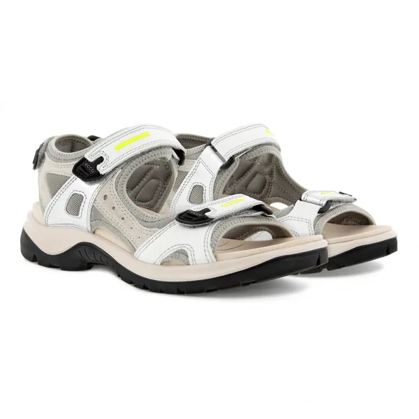 Ecco Offroad Women's Flat Sandal Multicolor - Silver Metallic, 39, M