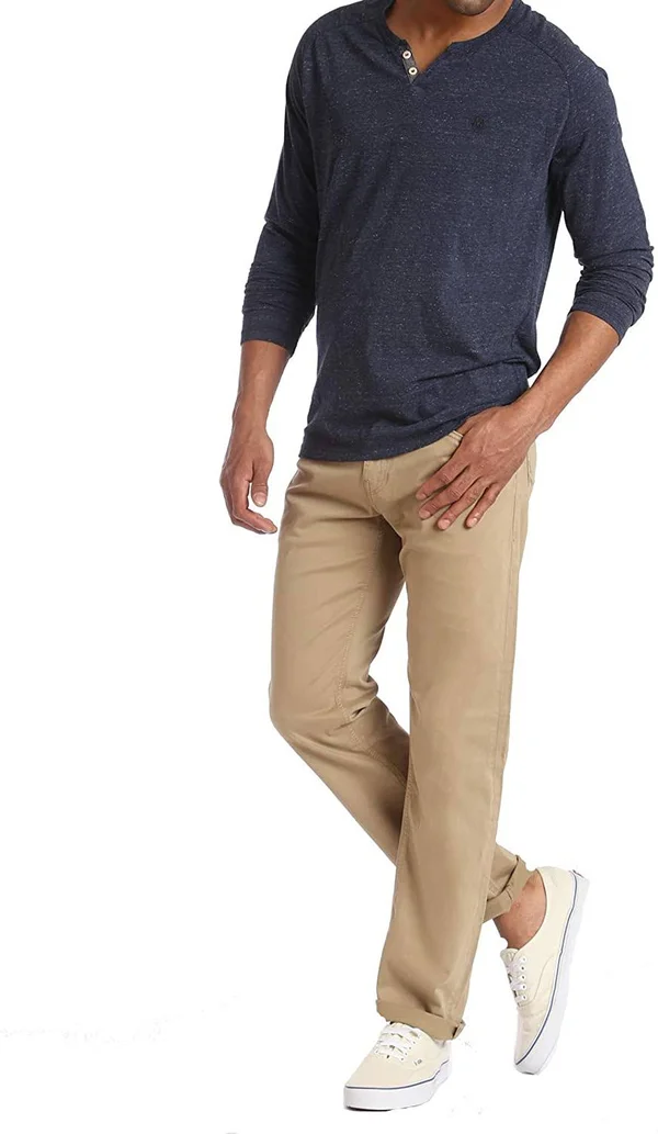 Mavi Men's Zach Regular Rise Straight Leg Twill