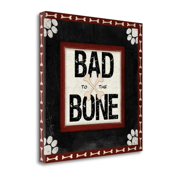 20x22 x 20x22 Bad to The Bone by Jennifer Pugh Fine Art Giclee Print