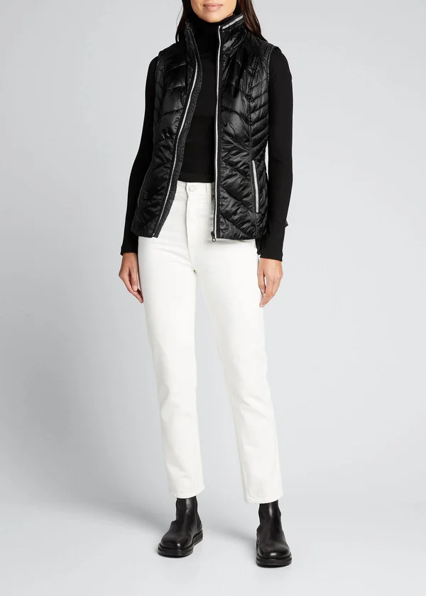 Blanc Noir Heat Smart Quilted Vest - Black, Women's, Small