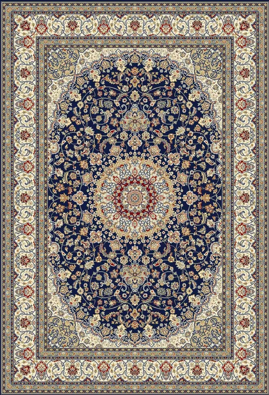 Dynamic Rugs Ancient Garden 57119 Rug, 7&10x22 Round, Grey/Cream