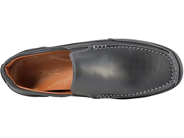 Vionic Preston Loafer Black Black Leather - 9.5, M