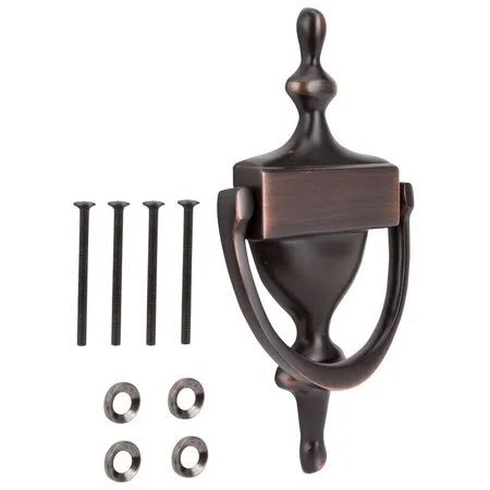 Prosource Hr4004vb-ps Door Knocker 7 inch Solid Brass Venetian Bronze