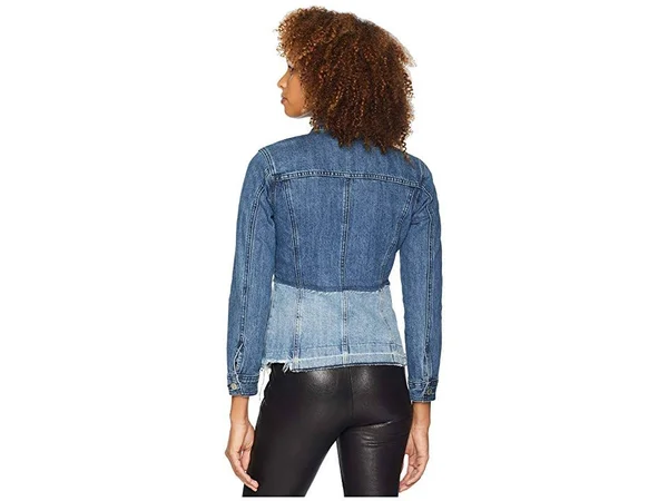 Lucky Brand, Waisted Trucker Denim Jacket, Blue - XL