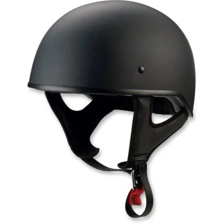 Z1R CC Beanie Mens Half Helmet Flat Black, Size: 2XL
